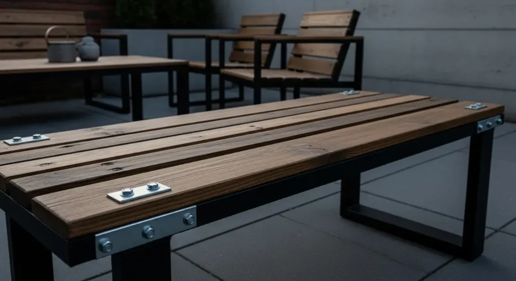 Banc style industriel en palette