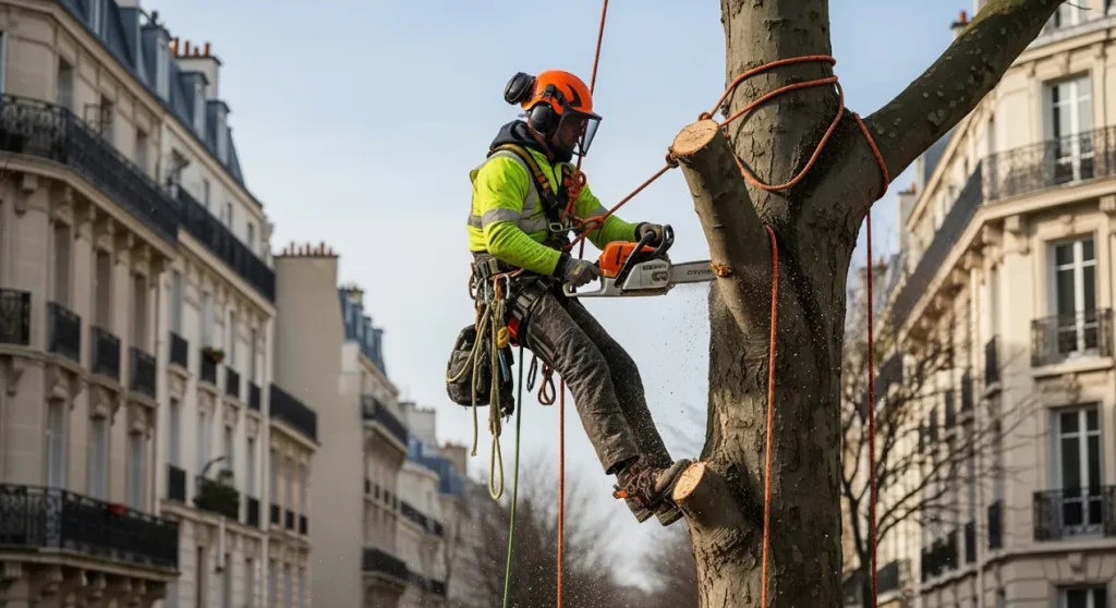 Élagage d'un arbre