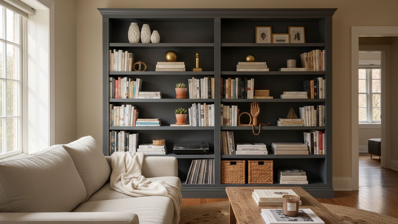 Bibliothèque avant relooking