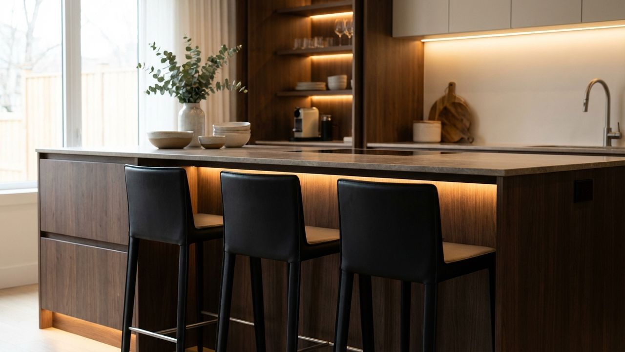 Cuisine contemporaine noir et blanc