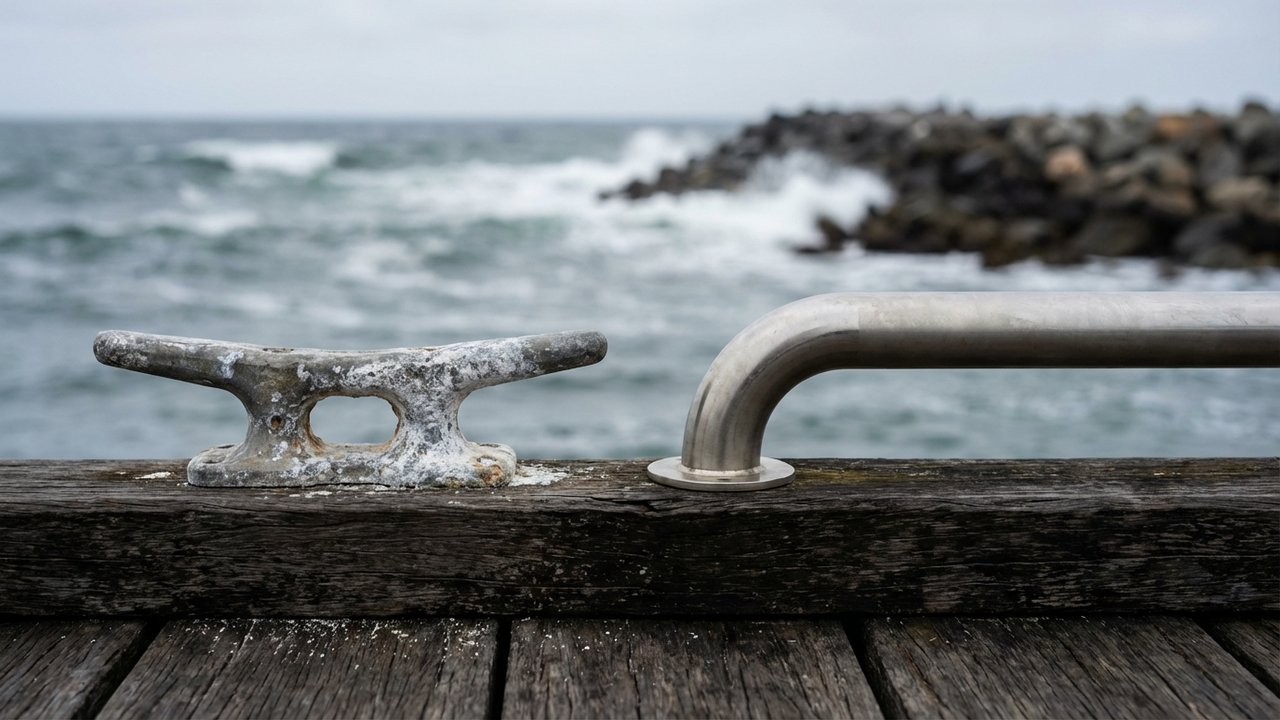 Corrosion sur aluminium versus résistance de l'inox en milieu marin