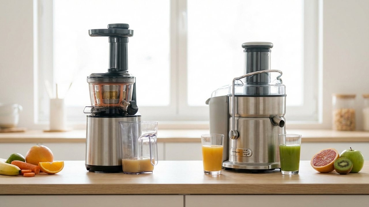 Comparaison entre un extracteur de jus et une centrifugeuse