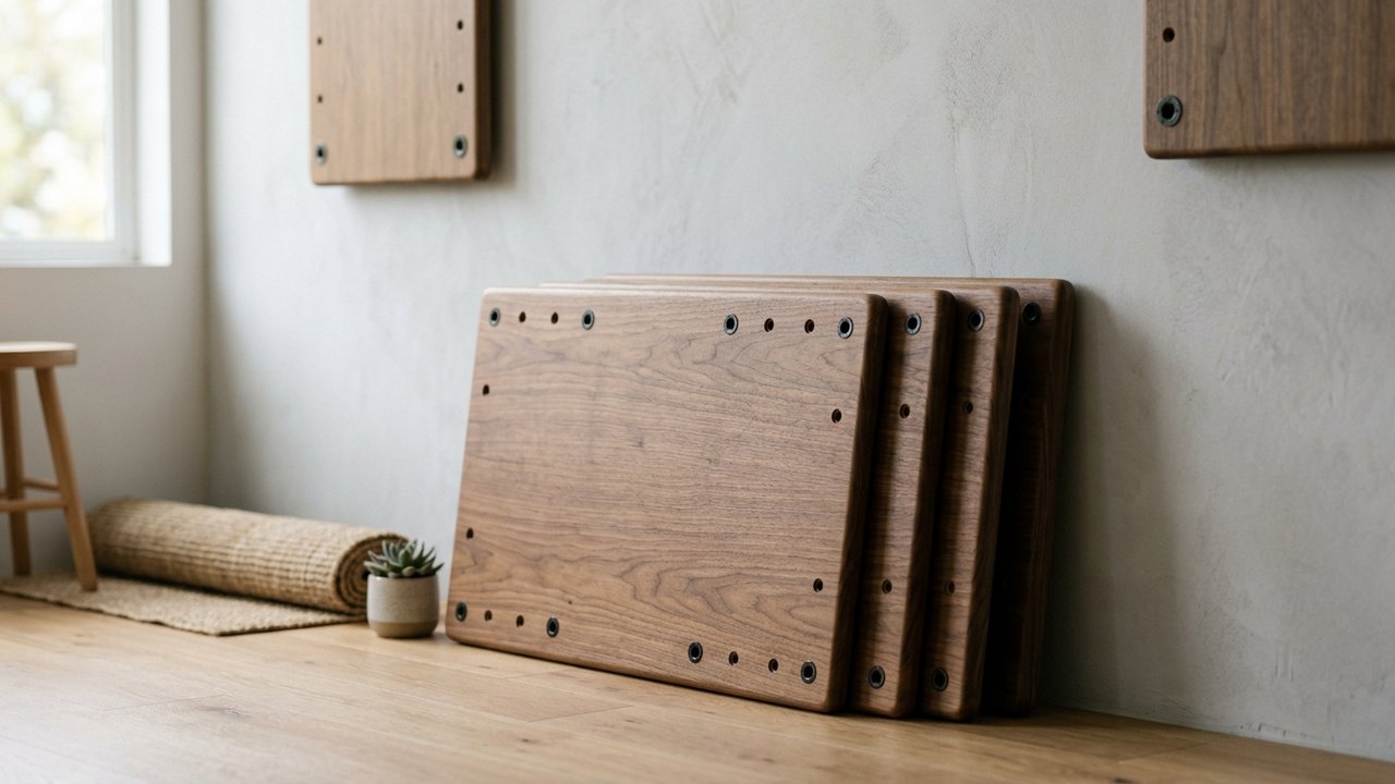 Panneau acoustique préparé avec avant-trous pour la fixation