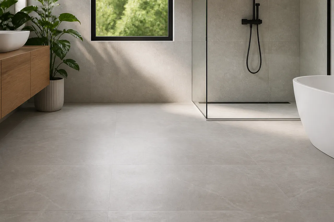 Choix carrelage salle de bain grand format 60x120 cm